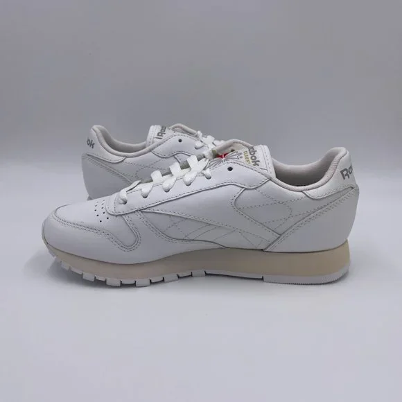 Reebok Classic Leather White Womens Shoes - Picture 2 of 8